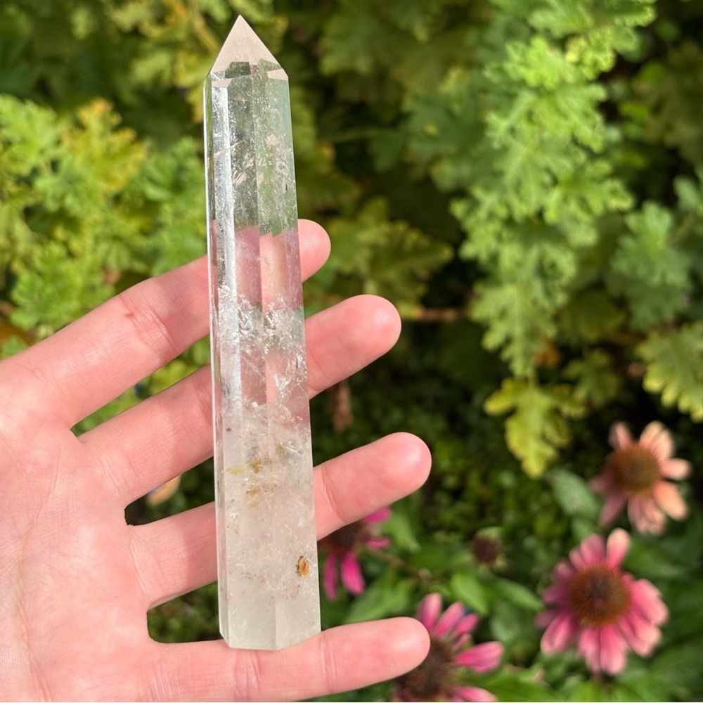 Clear Quartz Crystal Tower w/ Inclusions - Picture 10 of 11